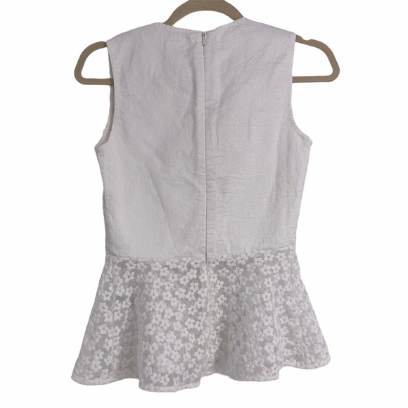 Maje Embroidered peplum Tank - Picture 3 of 8